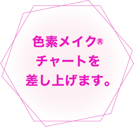 色素メイク®チャートを差し上げます